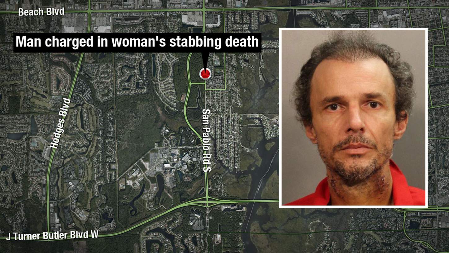 Man injured at scene of womans stabbing death charged with her murder