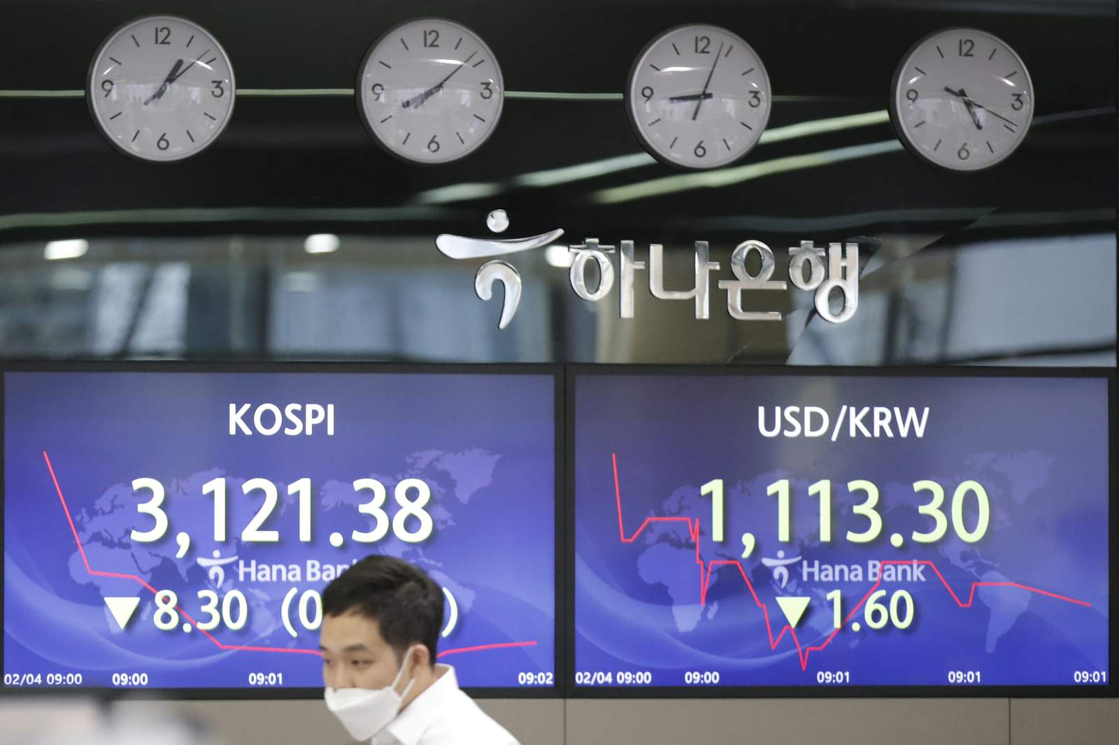 Asian shares down on caution after modest US gains