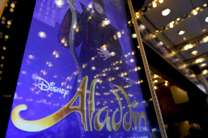 Broadway's 'Aladdin' goes dark for days as it battles virus