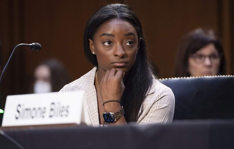 Biles tells Congress ‘enough is enough’ after gymnast abuse