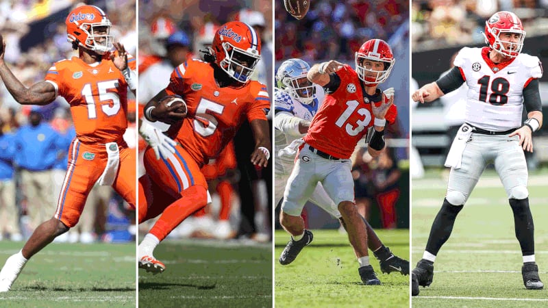Gators, Bulldogs bring quarterback questions to matchup in Jacksonville
