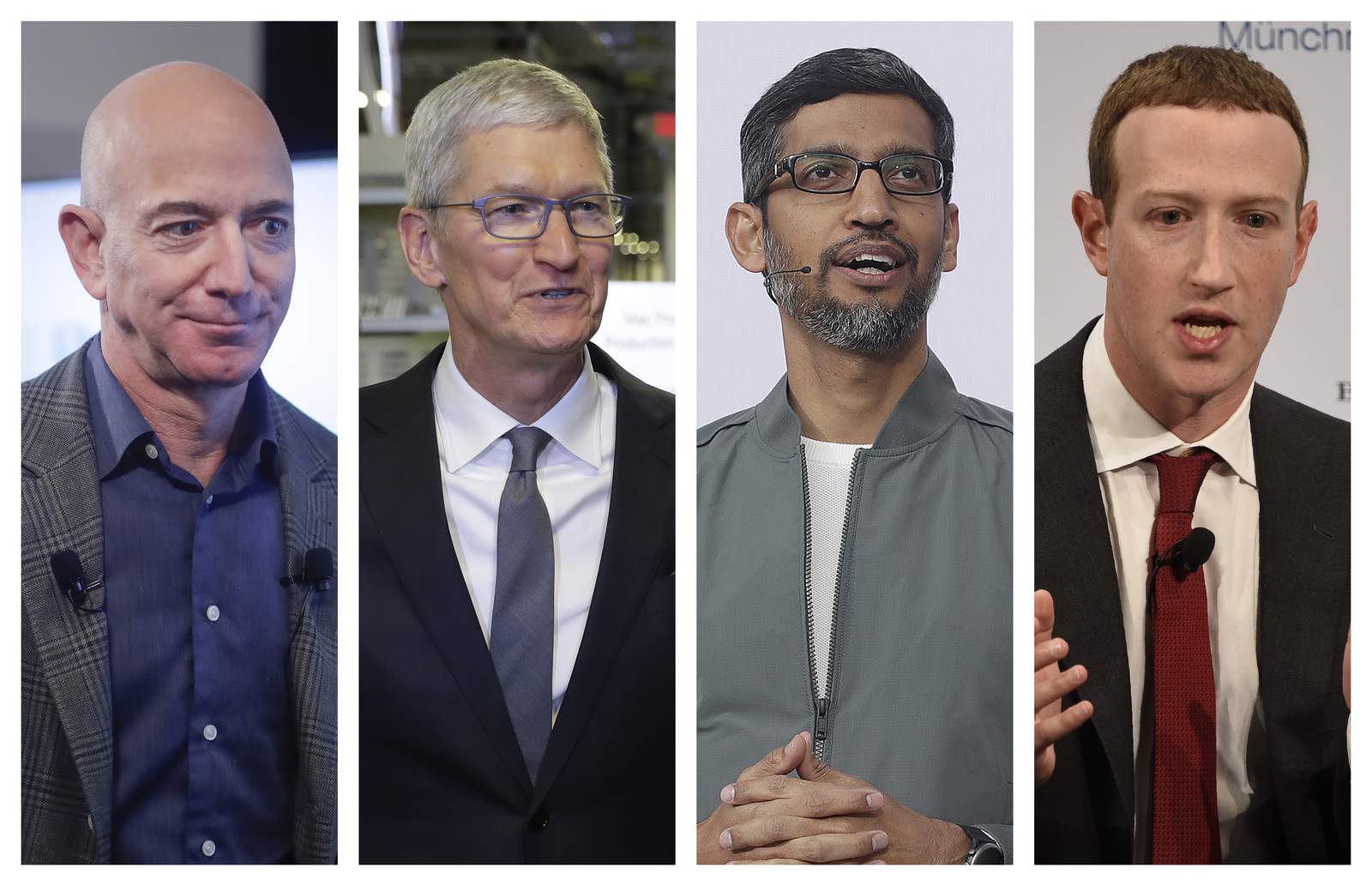 4 Big Tech CEOs getting heat from Congress on competition