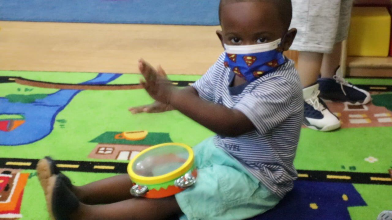 Bryson Brown is only 2½ years old but he's a veteran in the ECS Early Headstart Program.