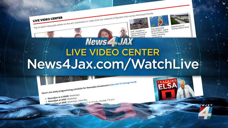 Tropical Storm Elsa with the Live Video Center