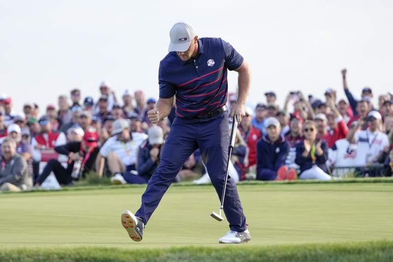 Young U.S. team puts Europe in its biggest hole at Ryder Cup