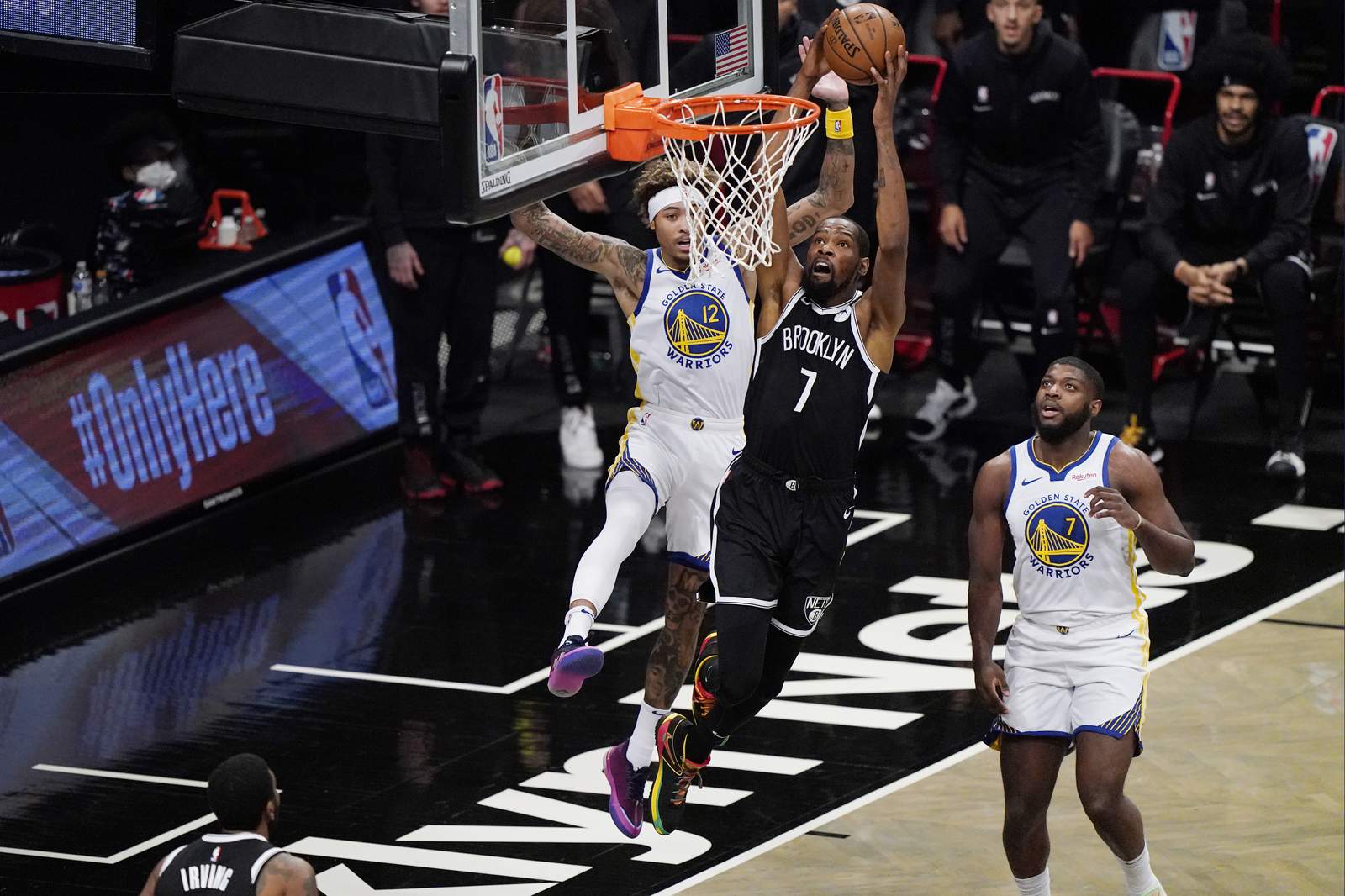 Durant returns with 22 and a 125-99 Nets rout of Warriors