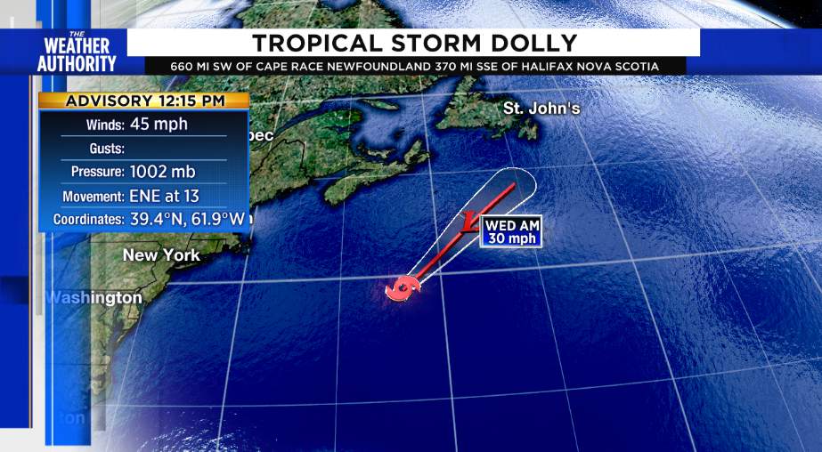 Tropical Storm Dolly forms