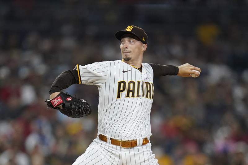 Padres lefty Blake Snell perfect through 6 innings vs Angels