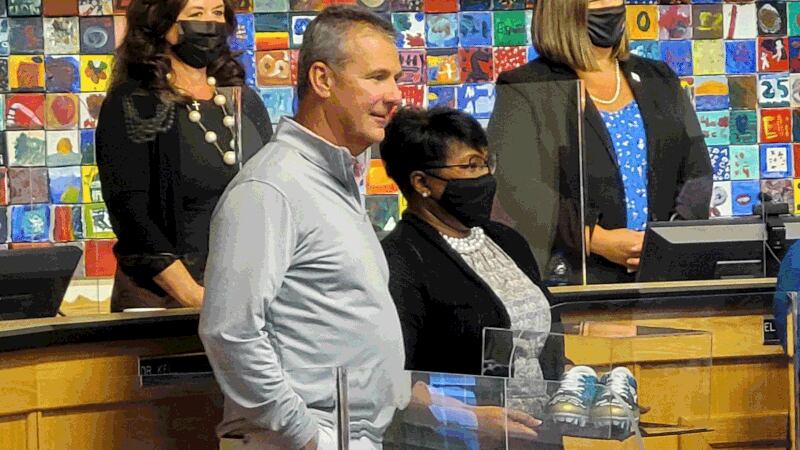 Urban Meyer honors Duval County superintendent for being named Florida’s Superintendent of the Year