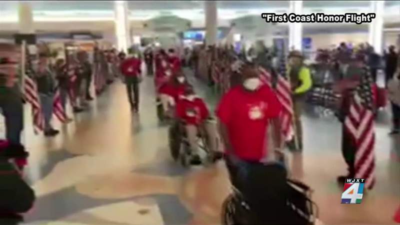 First Coast Honor Flight takes off for inaugural trip