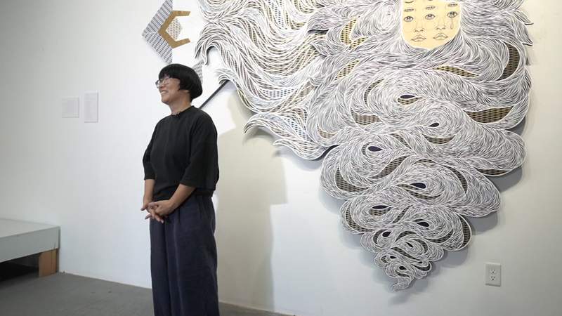 Jacksonville artist specializes in Japanese paper cutting technique