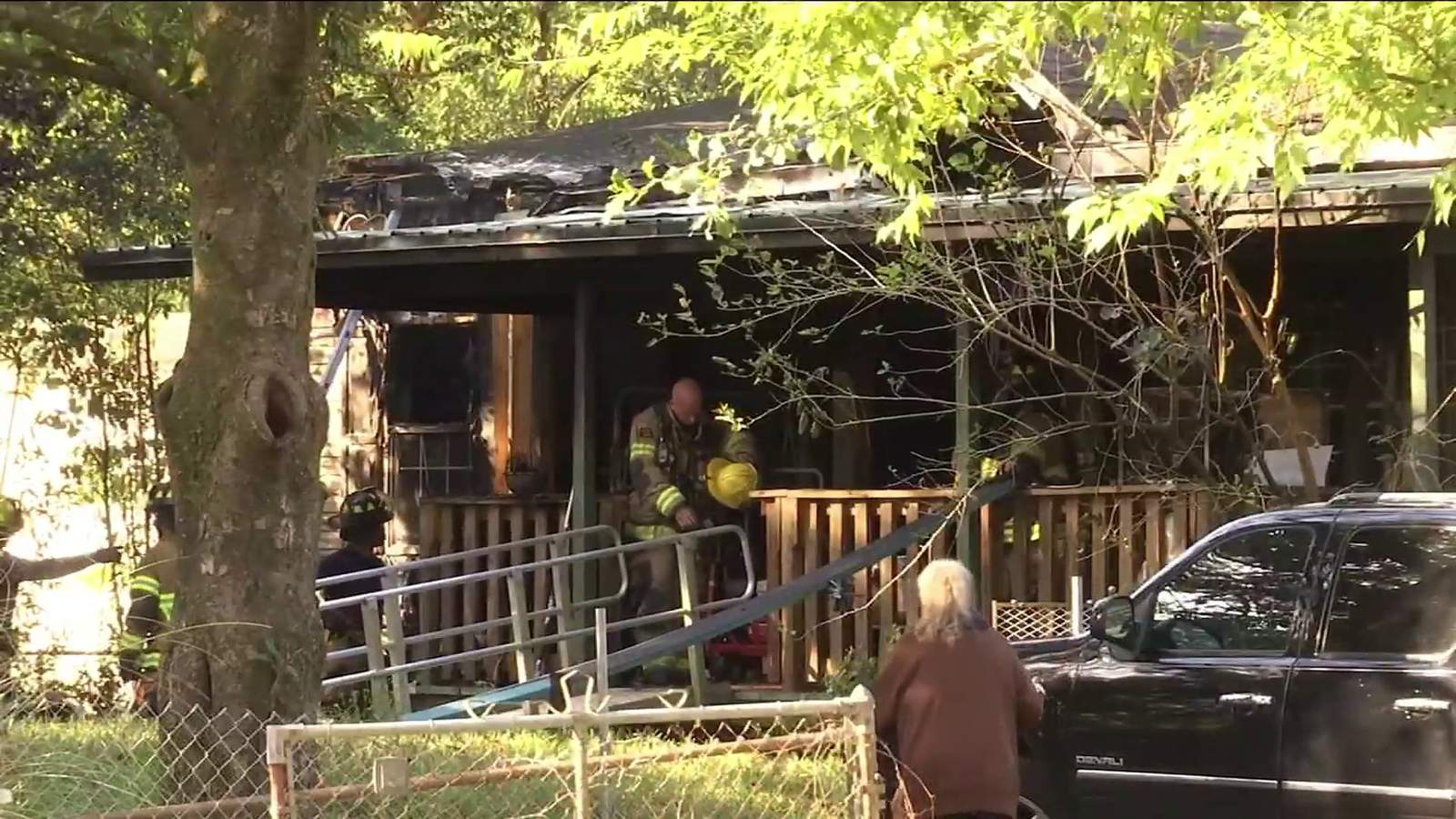 Oceanway house fire injures two