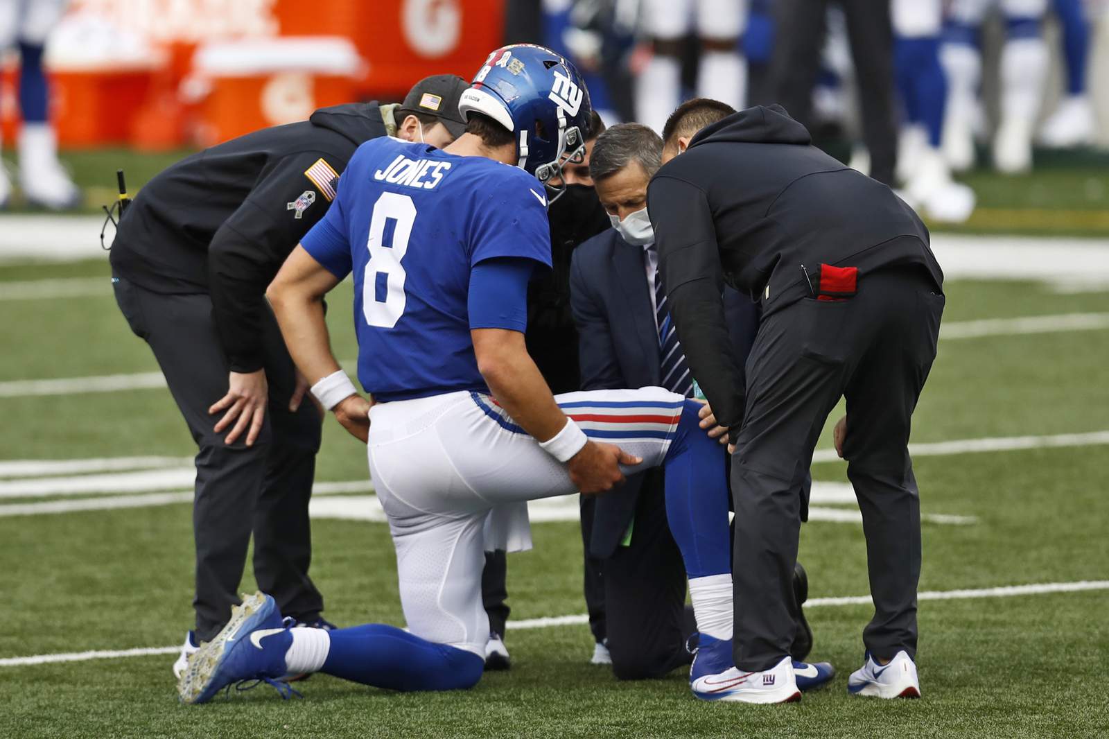 QB Jones inactive for Giants; McCoy to start at Seattle