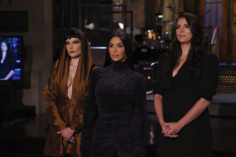 Kim Kardashian West pokes fun at famous family as SNL host