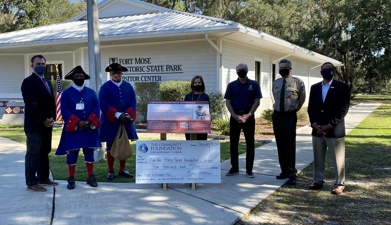 New interactive educational signs bring Flight to Freedom Trail to life year round at Fort Mose