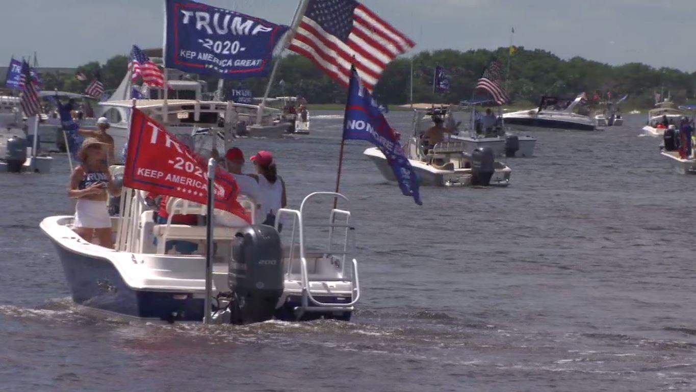 Hundreds of President Trumps supporters meet for flotilla in Nassau County