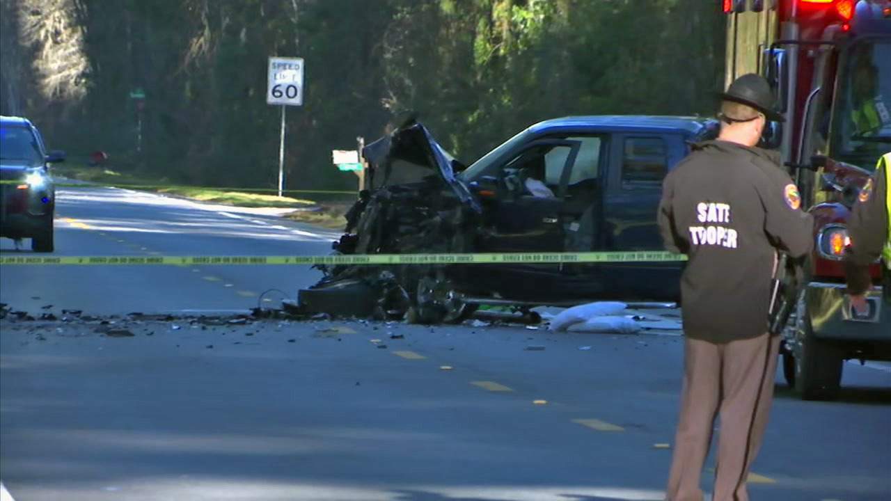 Georgia man killed when 2 pickups crash on US 17