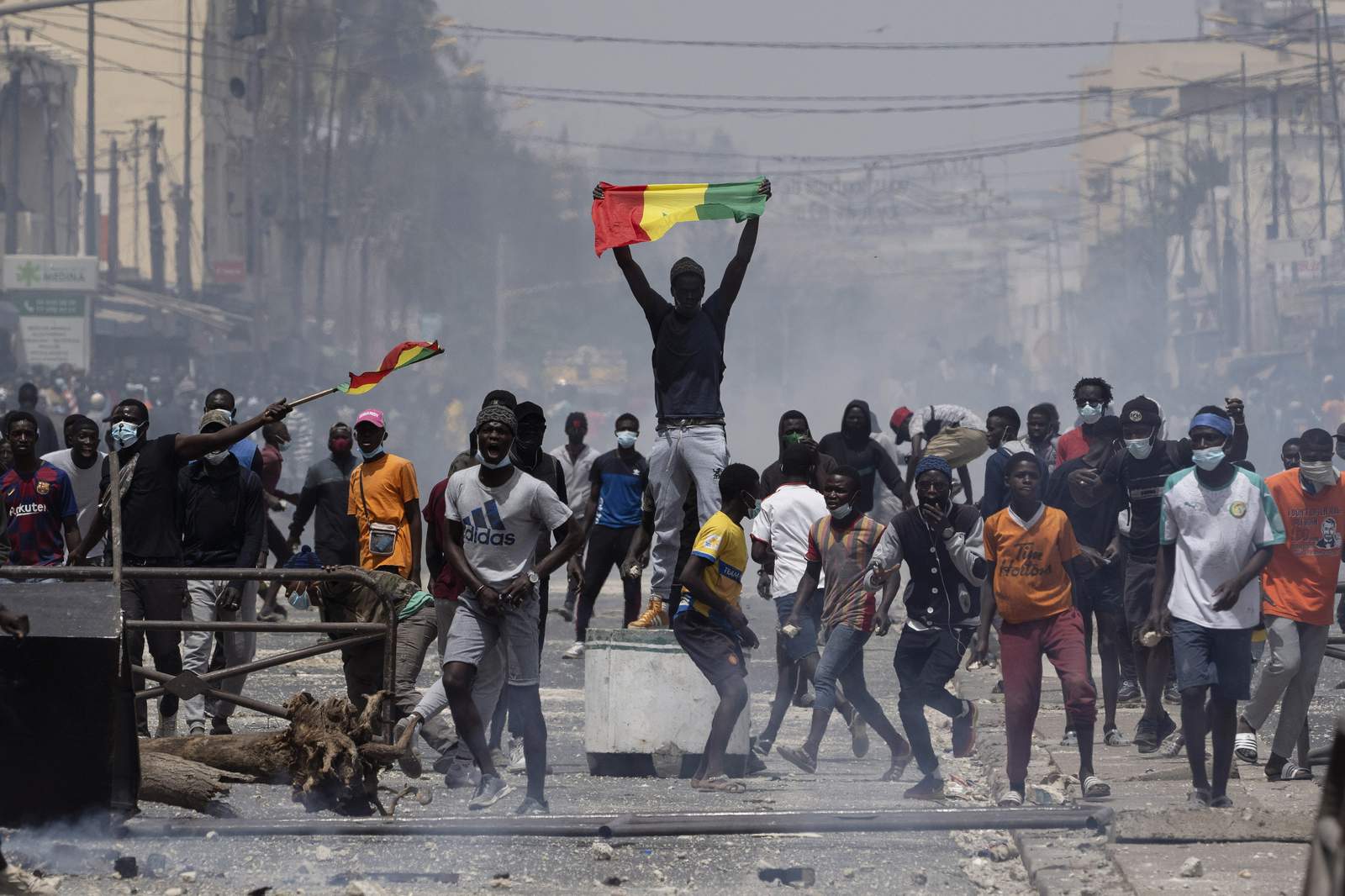 Protests backing opposition leader escalate in Senegal