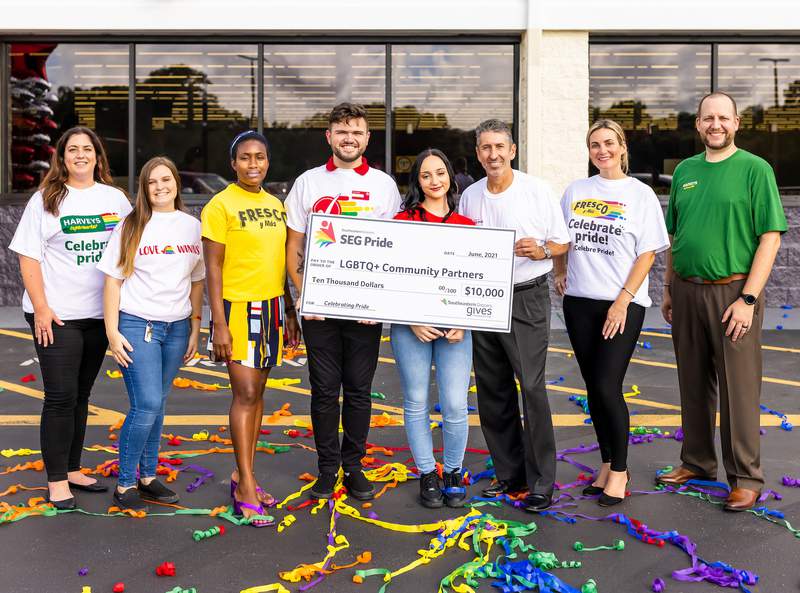 PFLAG Jacksonville receives $1,000 donation from Winn-Dixie, Harveys stores