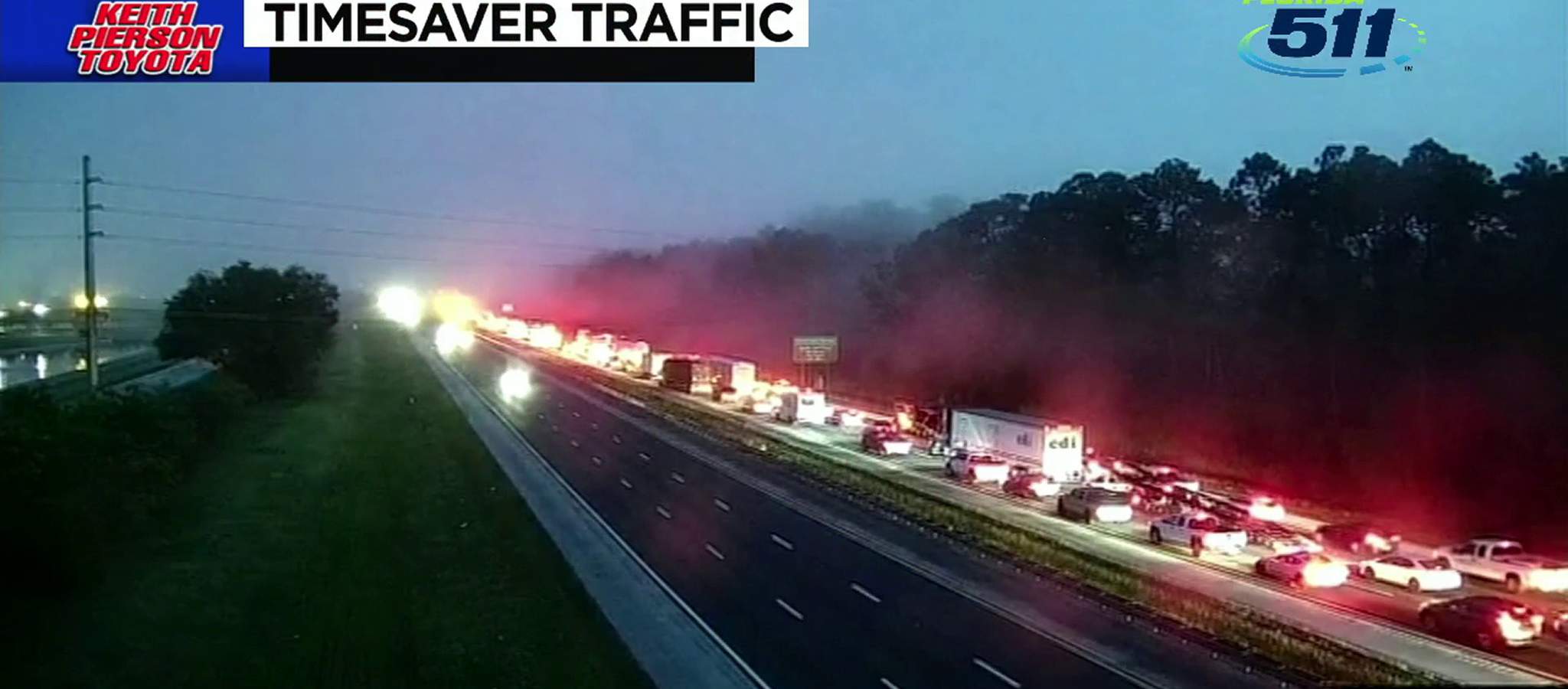I-95 nightmare: 2 crashes trigger back-ups during morning rush in St. Johns County