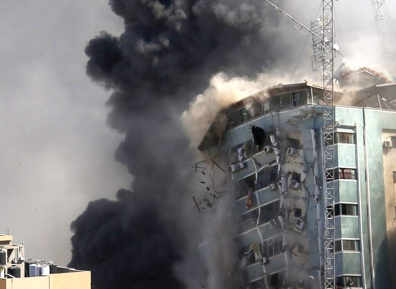 Blinken hasn't seen any evidence on AP Gaza building strike
