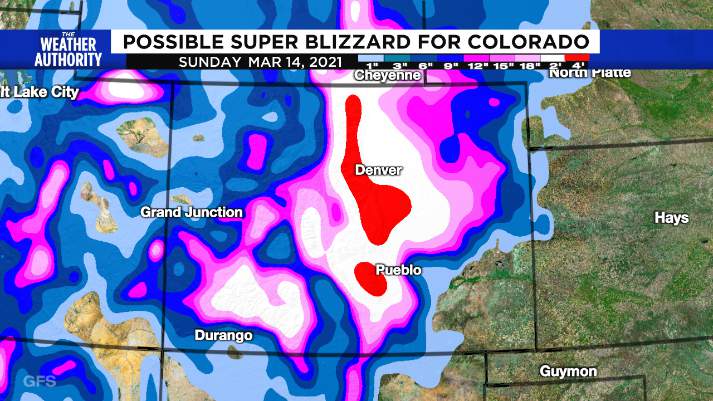 Blizzard could blanket parts of Colorado with snow
