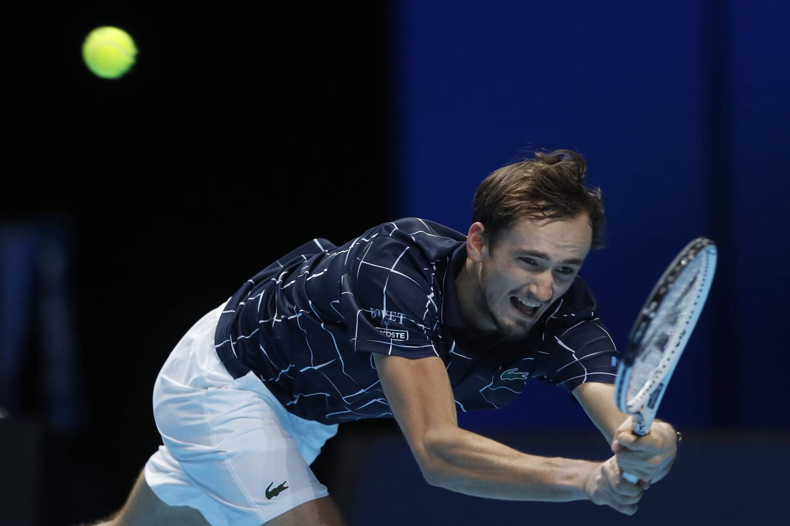 Medvedev wins with underarm serve at ATP Finals