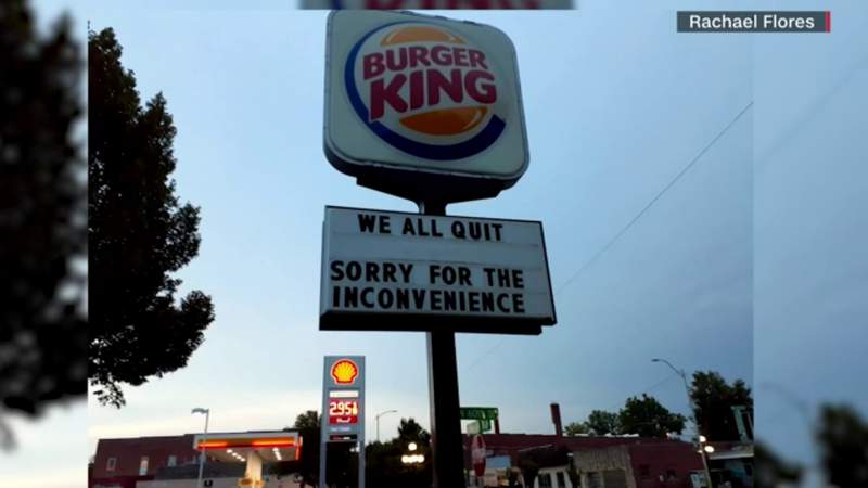‘WE ALL QUIT’ Burger King sign goes viral on social media