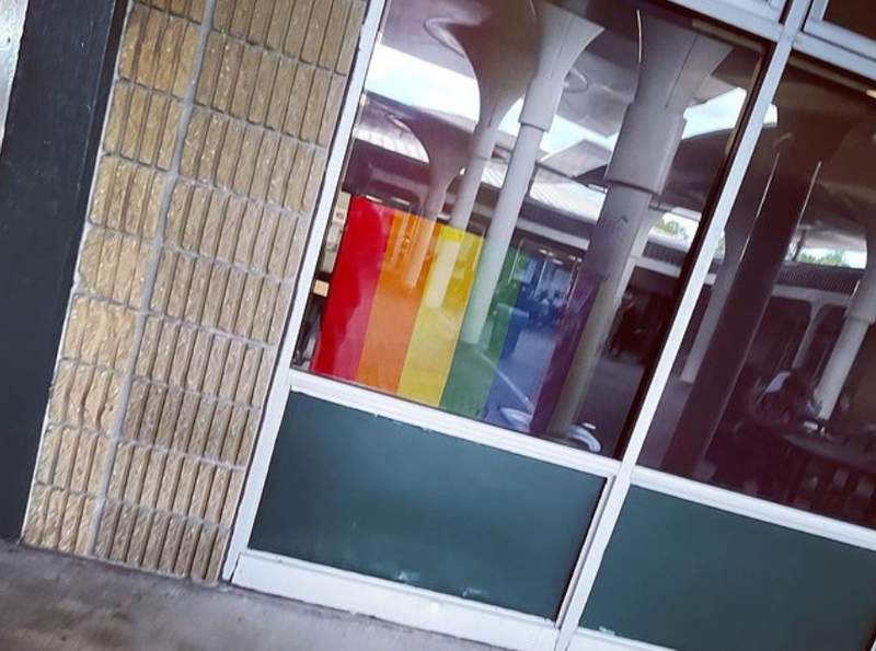 Nease High School teacher’s pride flag removed from classroom by admins; students respond with demonstration