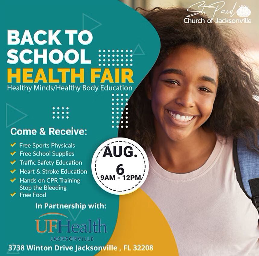 St. Paul Church of Jacksonville Back to School Health Fair