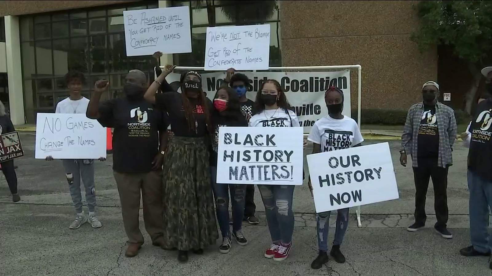 Students protest, call for more Black history in Duval County schools
