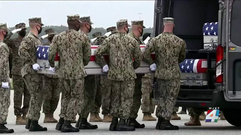 13 fallen military members arrive back to U.S. soil