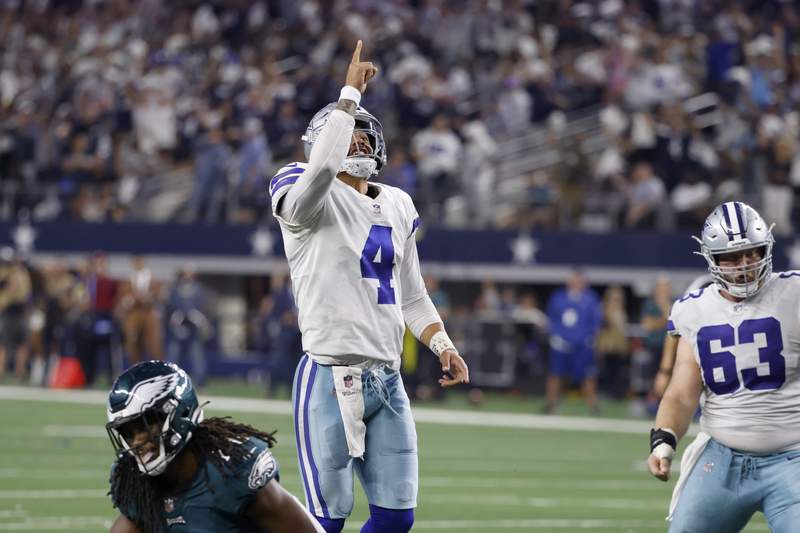 Prescott, Cowboys beat Eagles in 1st home game since injury