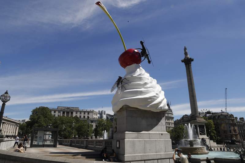Two artworks chosen for display in London's Trafalgar Square