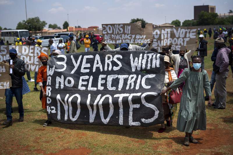 South Africa's power cuts a key issue in local elections