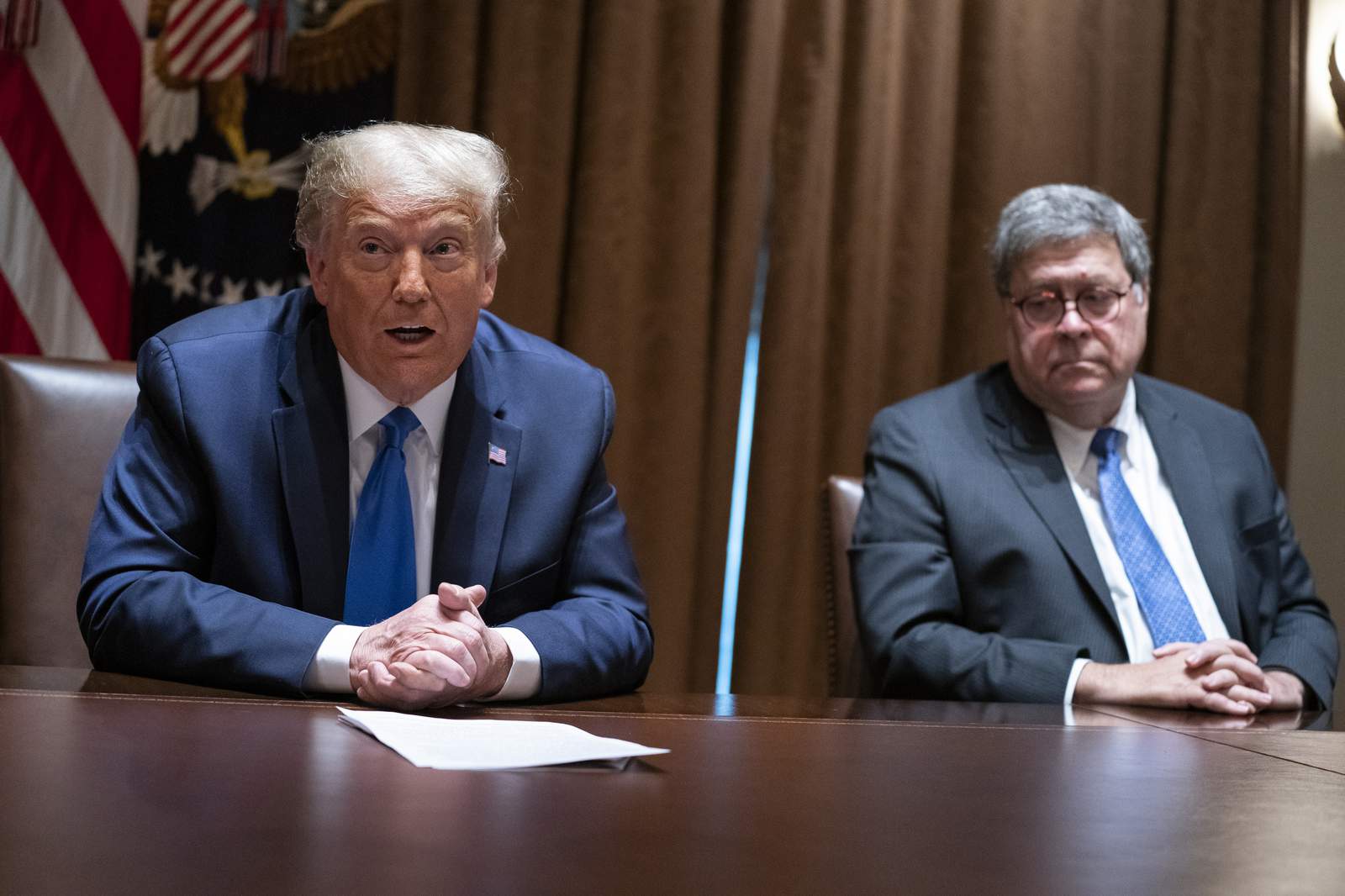 Trump, Barr at odds over slow pace of Durham investigation