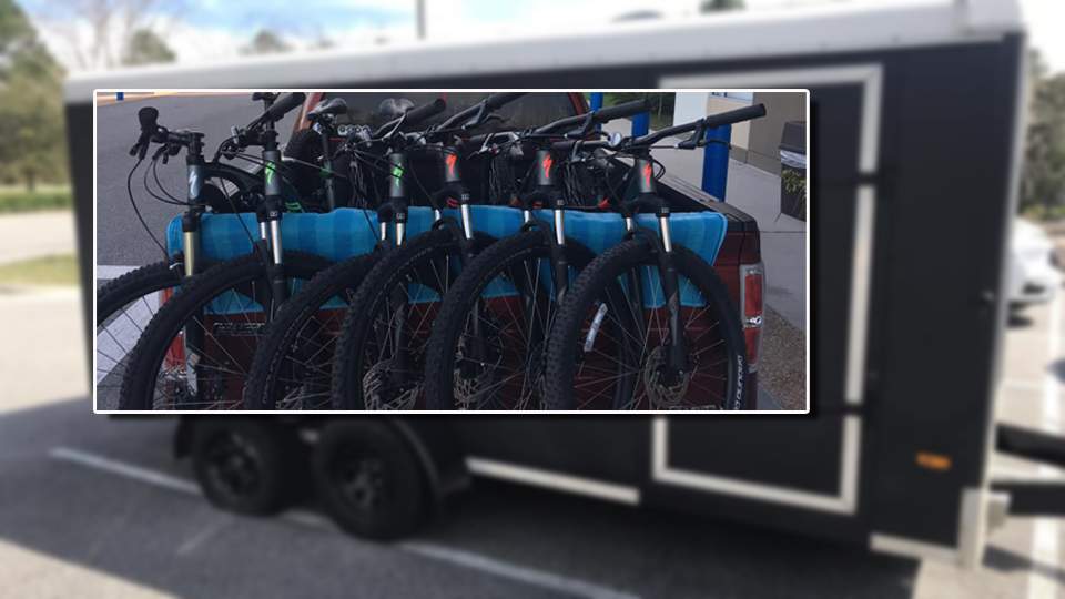 Trailer filled with bikes stolen from Jacksonville school