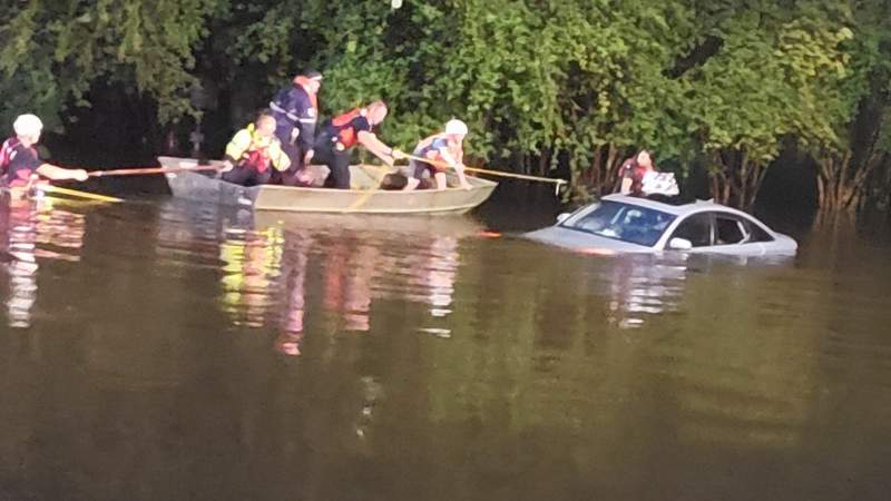 JFRD rescues driver from floodwaters near McCoys Creek