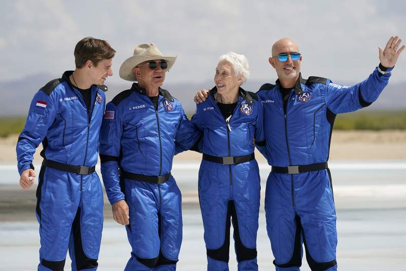 Jeff Bezos blasts into space on own rocket: ‘Best day ever!’