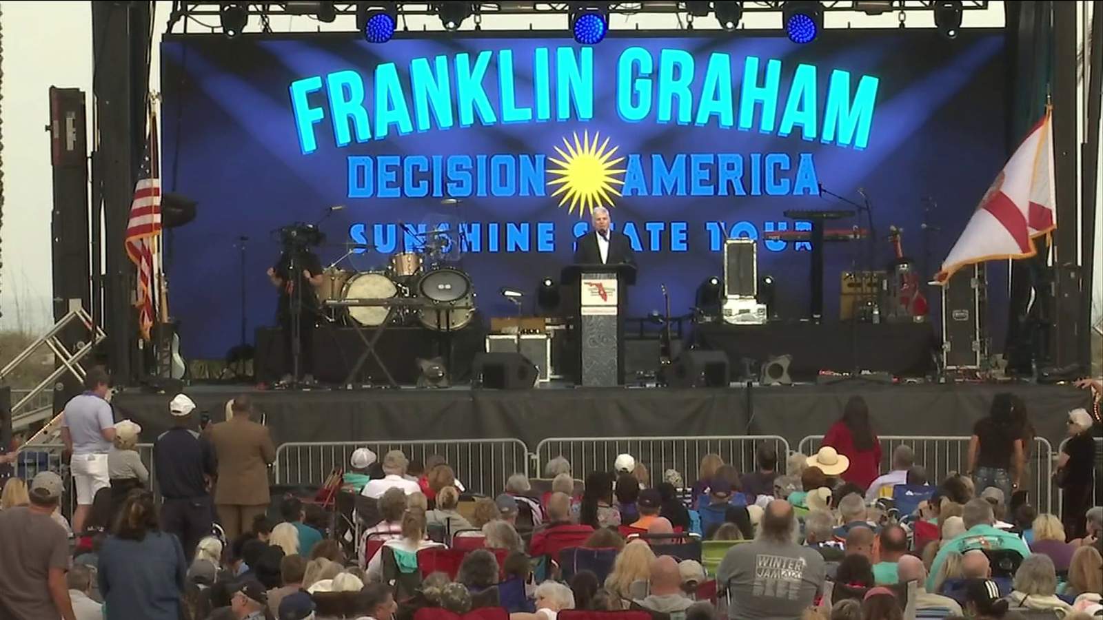 Evangelist Franklin Graham kicks off a tour of Florida today