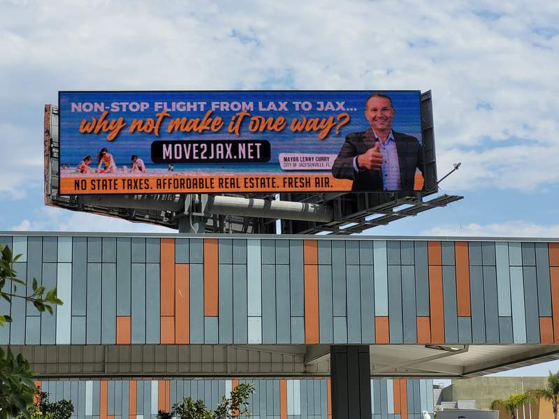 Billboards featuring Curry in 4 cities urge people to move to Jacksonville