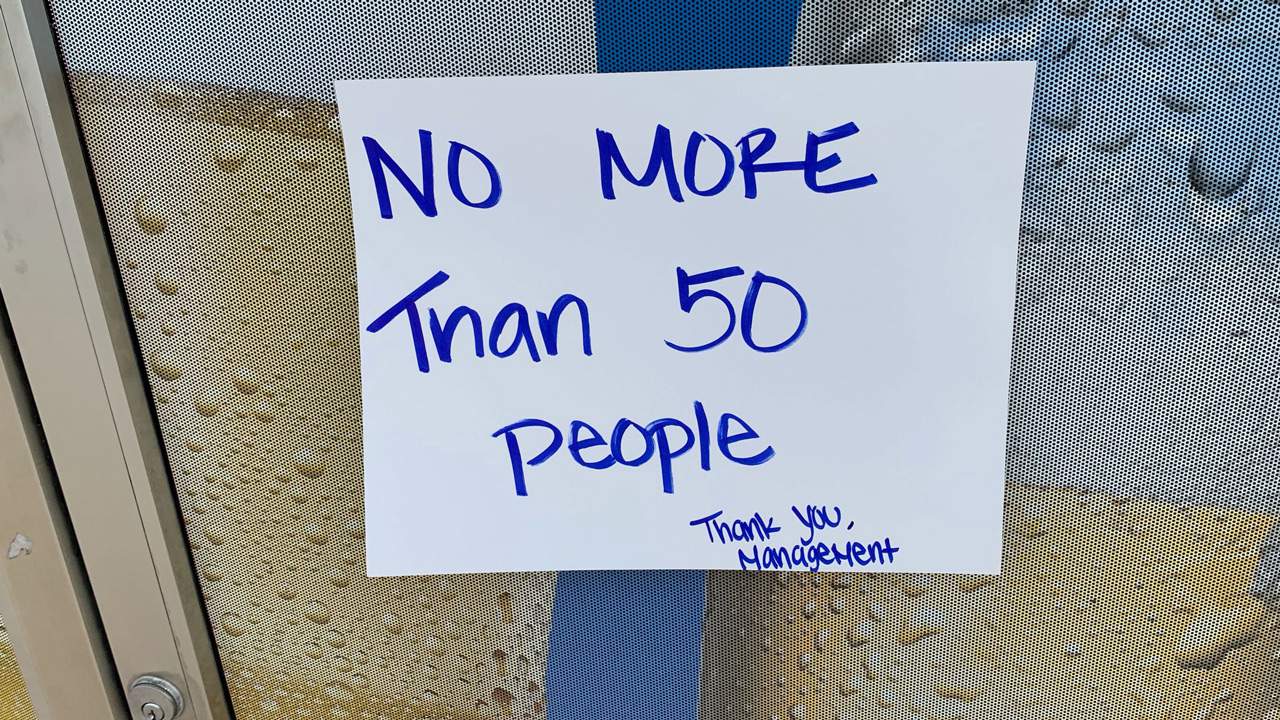 Jacksonville bans certain businesses from having more than 50 people inside