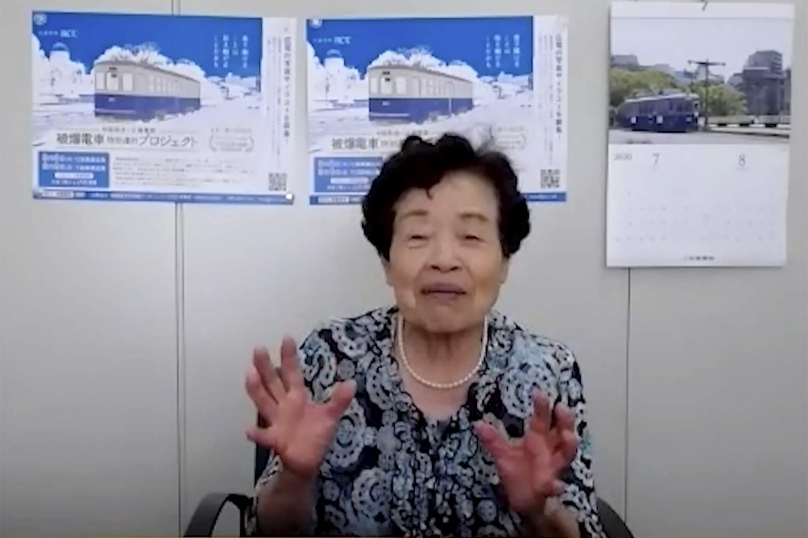 Hiroshima survivor recalls working on tram after A-bomb