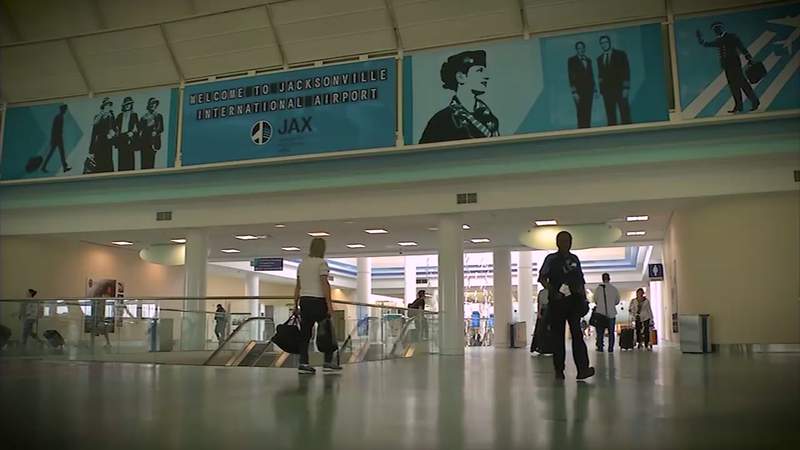 Construction on new Jacksonville airport concourse suspended after dip