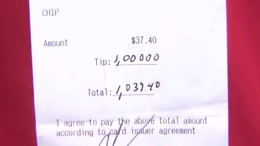 Former NFL player leaves $1,000 tip at Florida restaurant