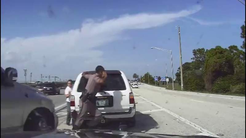 VIDEO: Dashcam video shows close call with Florida trooper in hit-and-run