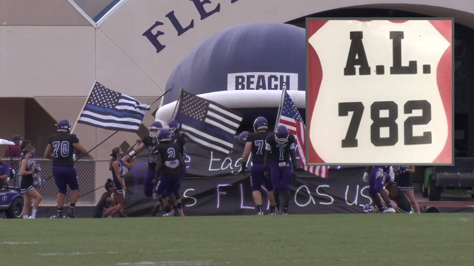 Fletcher High football players can wear decal honoring police officer