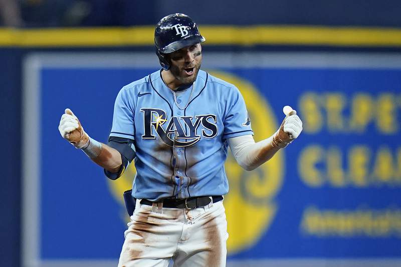 Kiermaier ends combined no-hit bid, Rays top Red Sox 1-0