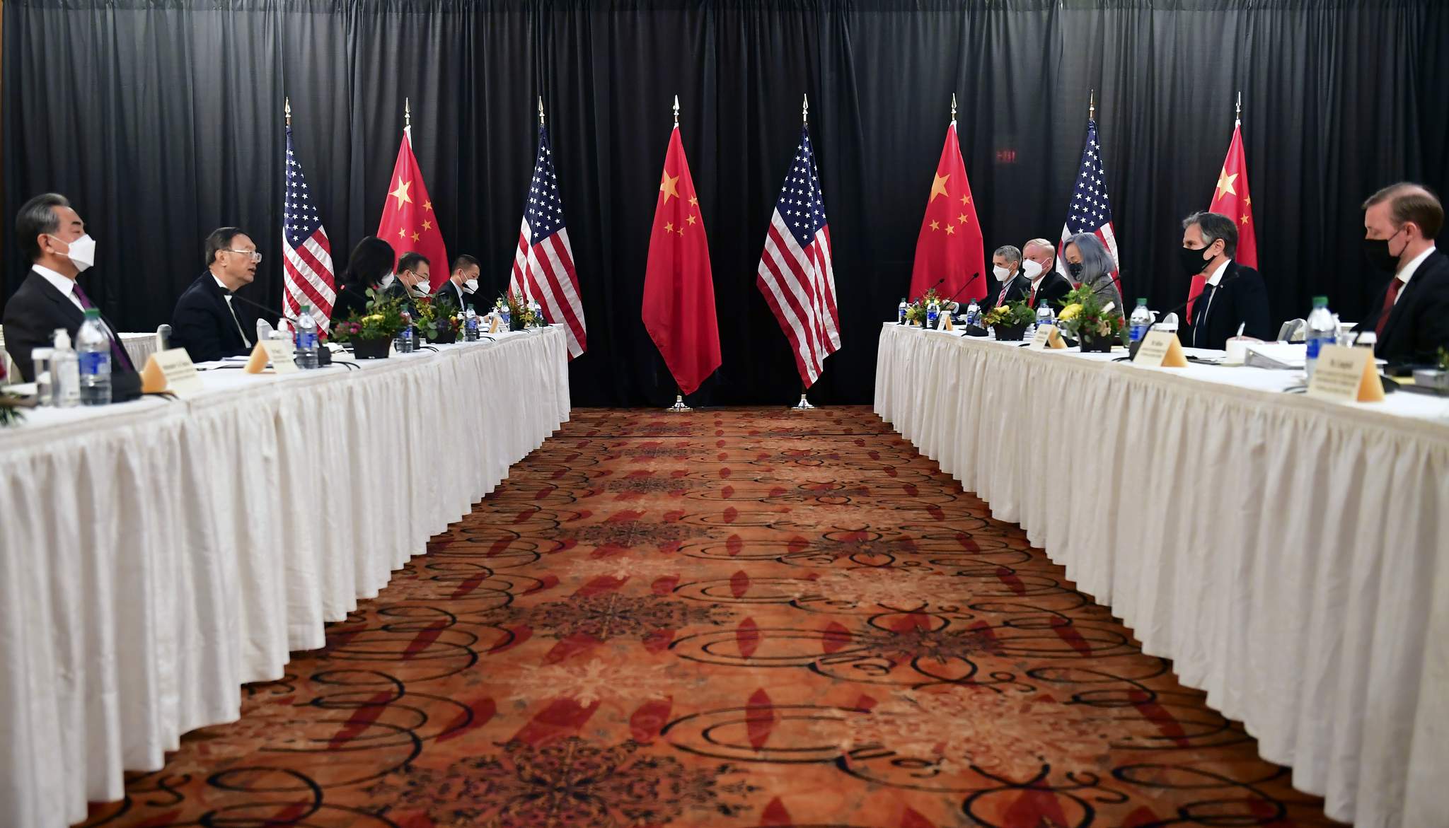After testy meeting, China says will discuss climate with US