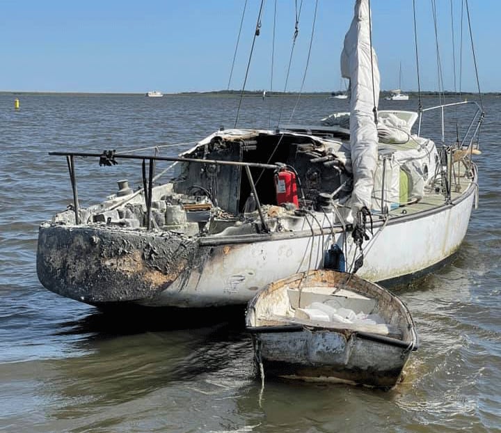 Person burned in Nassau County sailboat fire, deputies say